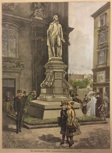 Das Haydn-Denkmal in Wien. KOLLARZ, Franz.