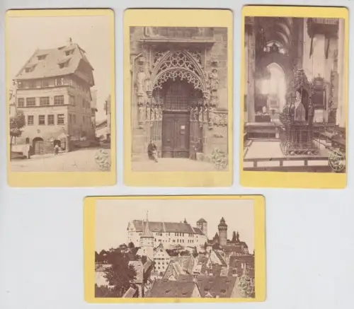 Nürnberg. 4 Ansichten. 1880