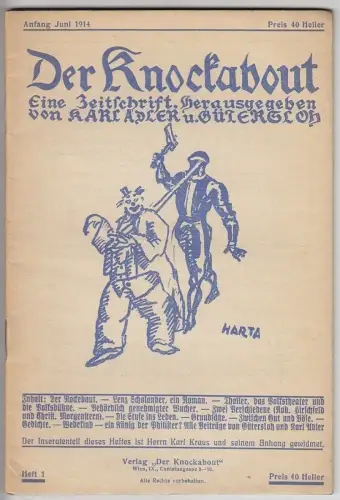 ADLER, Der Knockabout. Eine Zeitschrift. 1914