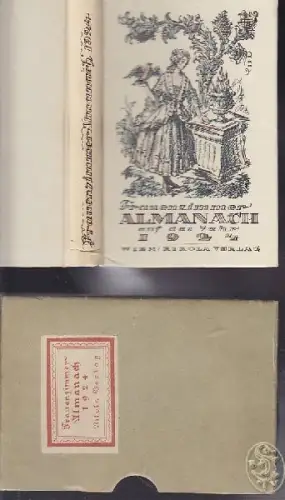 FRIEDLAENDER, FRAUENZIMMER ALMANACH auf das... 1924