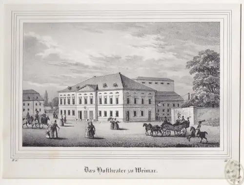 Das Hoftheater zu Weimar. 1835