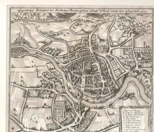 Eigentlicher Grundtriß der Fürstlich Bambergischen Statt Villach sampt ihrer gel
