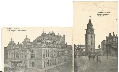 Konvolut von 2 Postkarten.