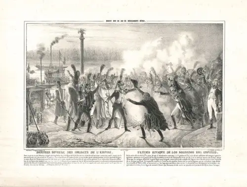 Nuit du 14 au 15 Décembre 1840. Dernier Bivouac des Soldats de L`Empire.
