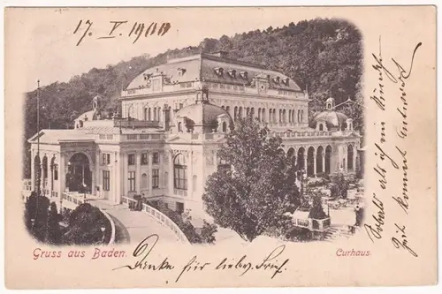 Gruss aus Baden. Curhaus.