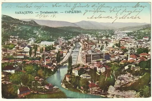 Sarajevo - Totalansicht.
