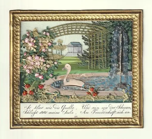 So klar wie die Quelle, Und rein wie der Schwan, Schliesst stets meine Seele, An