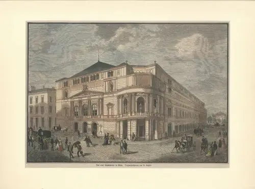 Das neue Stadttheater in Wien. Originalzeichung von V. Katzler.