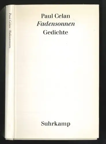 Fadensonnen. CELAN, Paul.