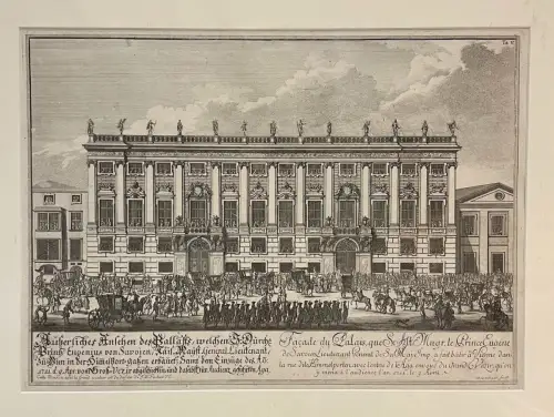 Äußerliches Ansehen des Pallasts, welchen S. Durchl. Prinz Eugenius von Savoien,