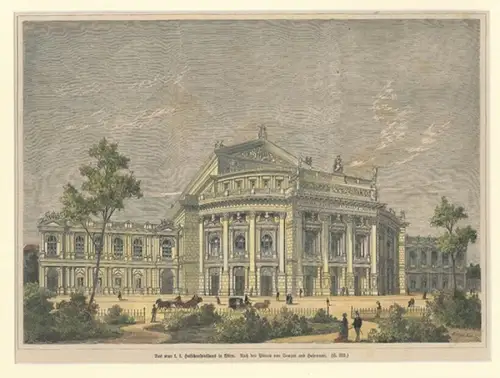 Das neue k. k. Hofschauspielhaus in Wien. Nach den Plänen von Semper und Hasenau