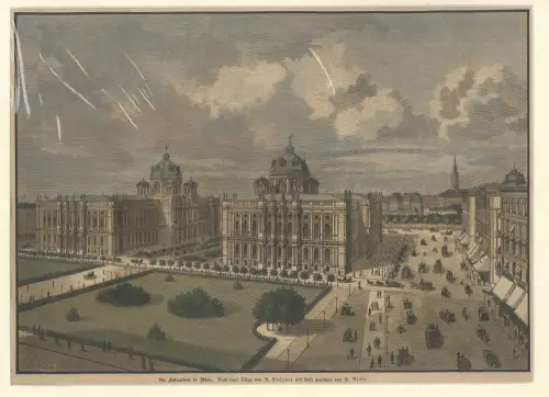 Die Hofmuseen in Wien.