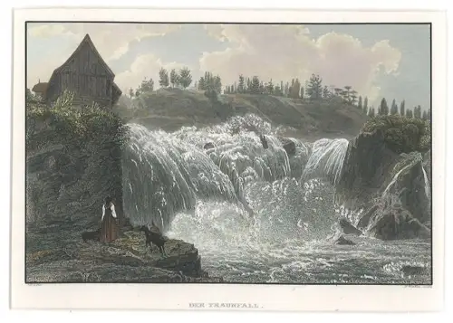 Der Traunfall. ALT, Jacob. - WINKLES, Henry.