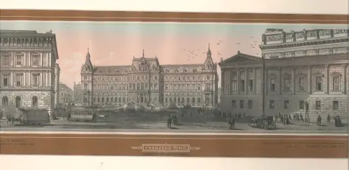 Vorstadtseite mit dem Justizpalaste. PETROVITS, Ladislaus - F. W. BADER.