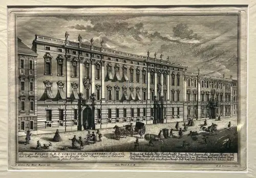 Prospectus Palatii S.R.I. Comitis de Questenberg [...]/Prospect deß Pallasts Ihr