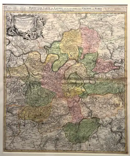 Particulir Carte des Landes und der Schön-Weltberuhmte(n) Gegend umb Paris [] a