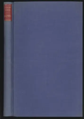 Moses. BUBER, Martin.