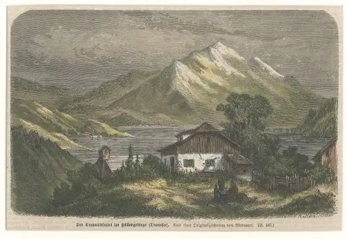 Der Kranabitsattel im Höllengebirge Traunsee. BLUM;AUER, Carl - HELM, Edmund.