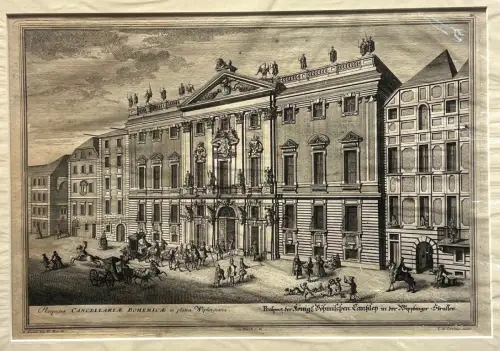 Prospectus Cancellariae Bohemicae [...]/Prospect der Königl. Böhmischen Cantzley