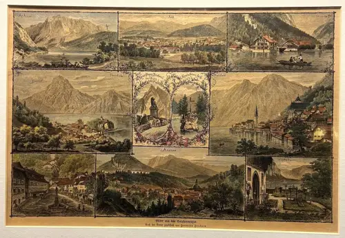Bilder aus dem Salzkammergut. Alt-Ausee, Ischl, Gosaumühle Traunkirchen, Hallsta