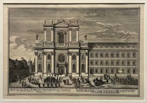 Monasterium cum Templo S. Mariae de Monte Serrato [...]/Das Kloster sambt der Ki