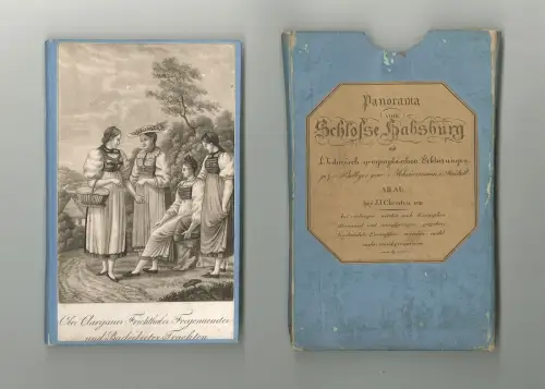 Panorama vom Schlosse Habsburg mit historisch-geographischen Erklärungen gez. v.