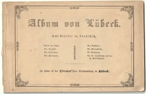 Album von Lübeck. Acht Blätter in Stahlstich.
