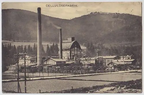 Cellulosefabrik. 1900