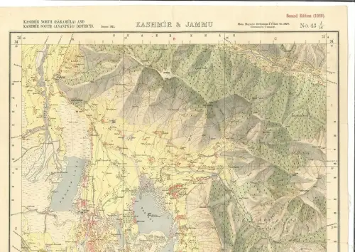 Kashmir & Jammu. Kashmir North (Baramula) and Kashmir South (Anantnag) Districts