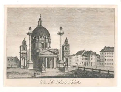 Die St. Karls-Kirche. [Karlskirche]. NEUBAUER.