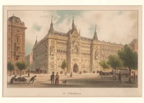 Sühnhaus. [Schottenring]. VARRONE, Giovanni - PETROVITS, Ladislaus Eugen.