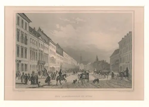 Die Iaegerzeile in Wien. [Die Jägerzeile in Wien - Wien 2., Praterstra0e Richtun