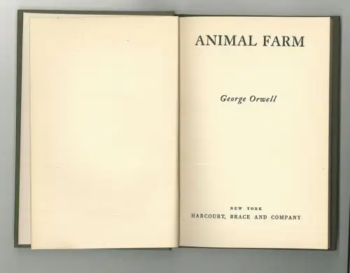 Animal Farm ORWELL, George.