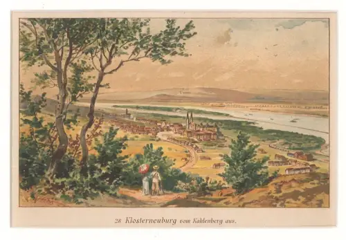 Klosterneuburg vom Kahlenberg aus. VARRONE, Giovanni - PETROVITS, Ladislaus E[ug