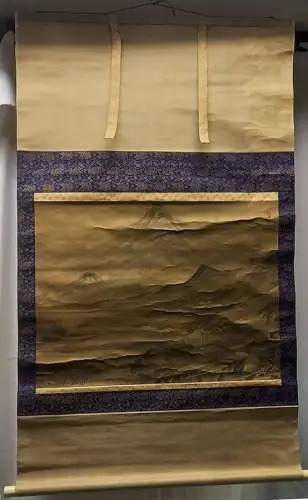 Mountain landscape with a lake.