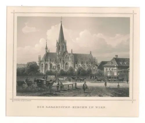 Die Lazaristen-Kirche in Wien. [Die Lazaristen Kirche]. ROHBOCK, Ludwig.