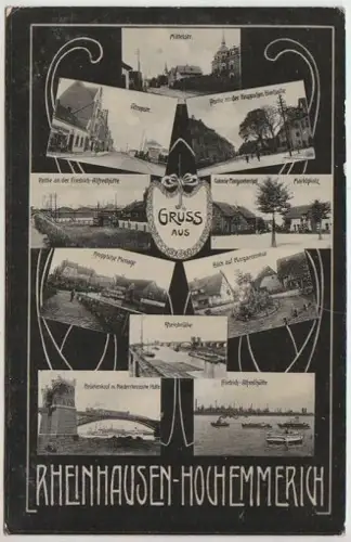 Gruss aus Rheinhausen-Hochemmerich. Mittelstr.... 1900