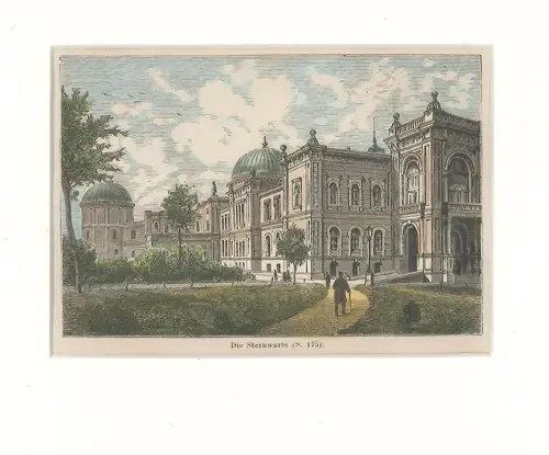 Die Sternwarte. [Universitätssternwarte].