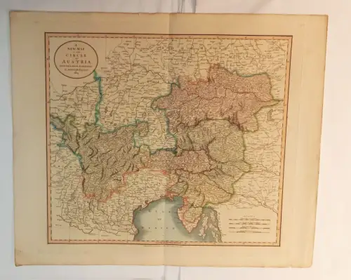A New Map of the Circle of Austria, from the latest Authorities. CARY, John.