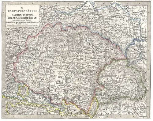 Die Karpathenländer. Galizien, Bukowina, Ungarn, Siebenbürgen nebstbei der gröss