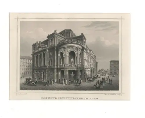 Das neue Stadttheater in Wien [1., Seilerstätte 9]. PERLBERG, Christian, J. P. -
