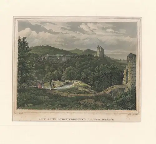 Alt und Neu Liechtenstein in der Brühl. WÜRBS, Carl. - RUDOLF, G.