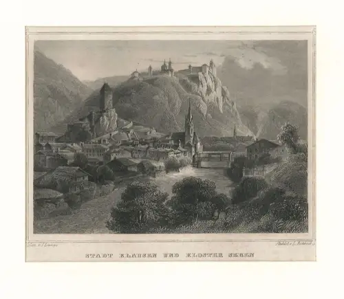Stadt Klausen und Kloster Seben. LANGE, J. - ROHBOCK, L.