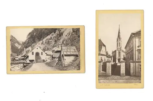 2 Orig. Photographien im Carte-Visite-Format. CZIHAK, F.