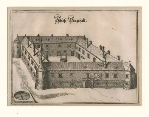 Schloss Pragthall. MERIAN, Matthäus. - ZELLER, Martin.