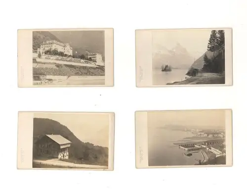 Sammlung von 4 Schweizer Ansichten. BRAUN, Ad[olphe].