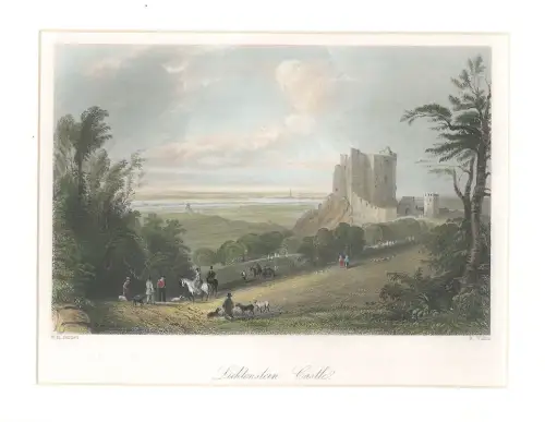 Lichtenstein Castle. (with Vienna in the distance). BARTLETT, W.  H. - WALLIS, R