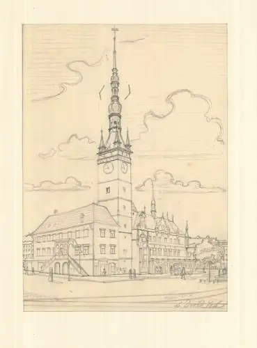 Rathaus von Olmütz. DVORZAK, L (?).