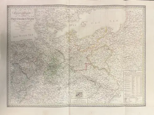 General Charte von dem Preussischen Staate entworfen und gezeichnet von F. W. St