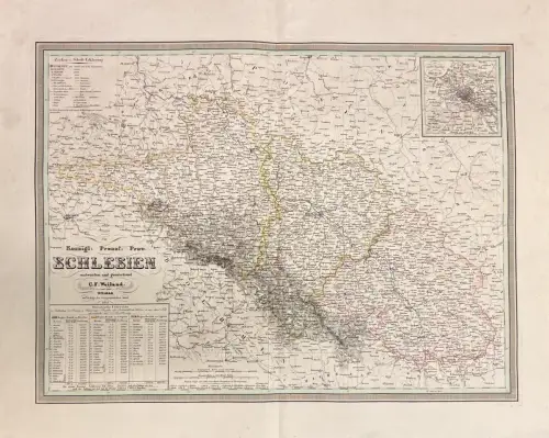 Koenigl. Preuss. Prov. Schlesien entworfen und gezeichnet von C. F. Weiland. WEI